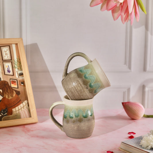 Shaded Rustic Curvy Mug - Set of 2