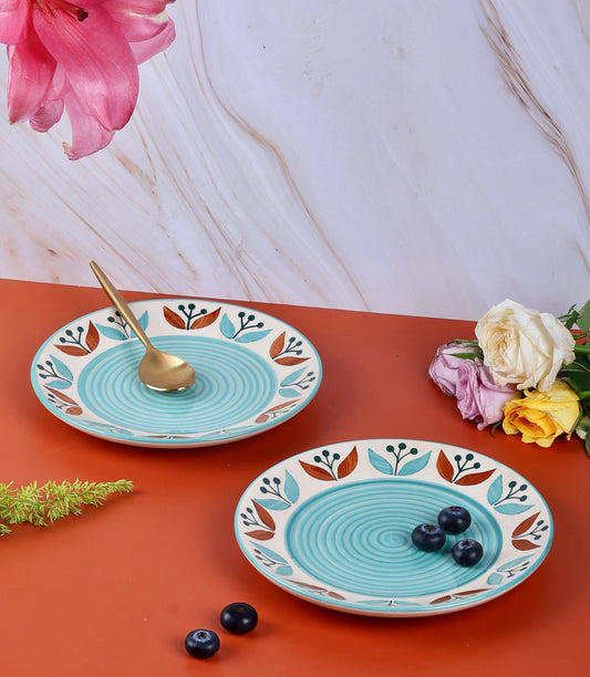 Mughal Garden Handpainted Quarter Plate