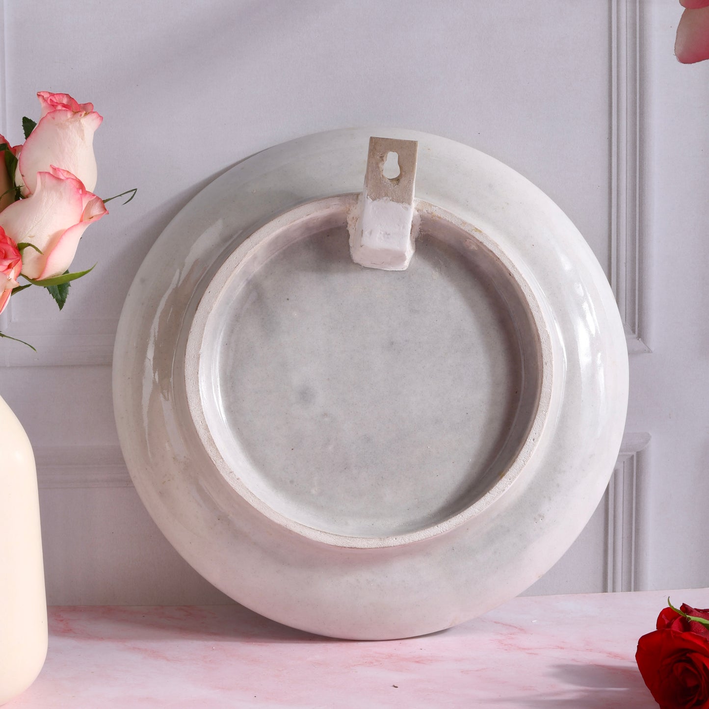 Jaipur Blue Pottery Handpainted Wall Plate Large