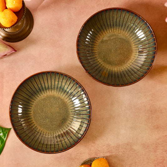 Kira Fluted Shallow Bowl