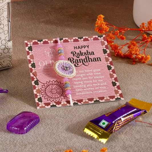 Mini Rakhi Gift Hamper - Celestial Charm for Brother