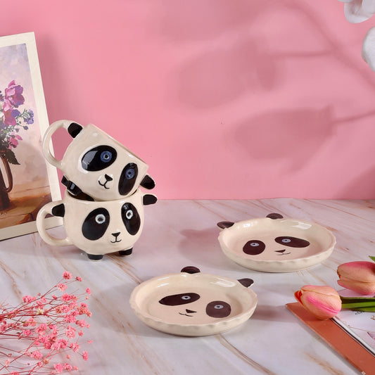 Snuggle Panda Duo Cup and Snack Plate