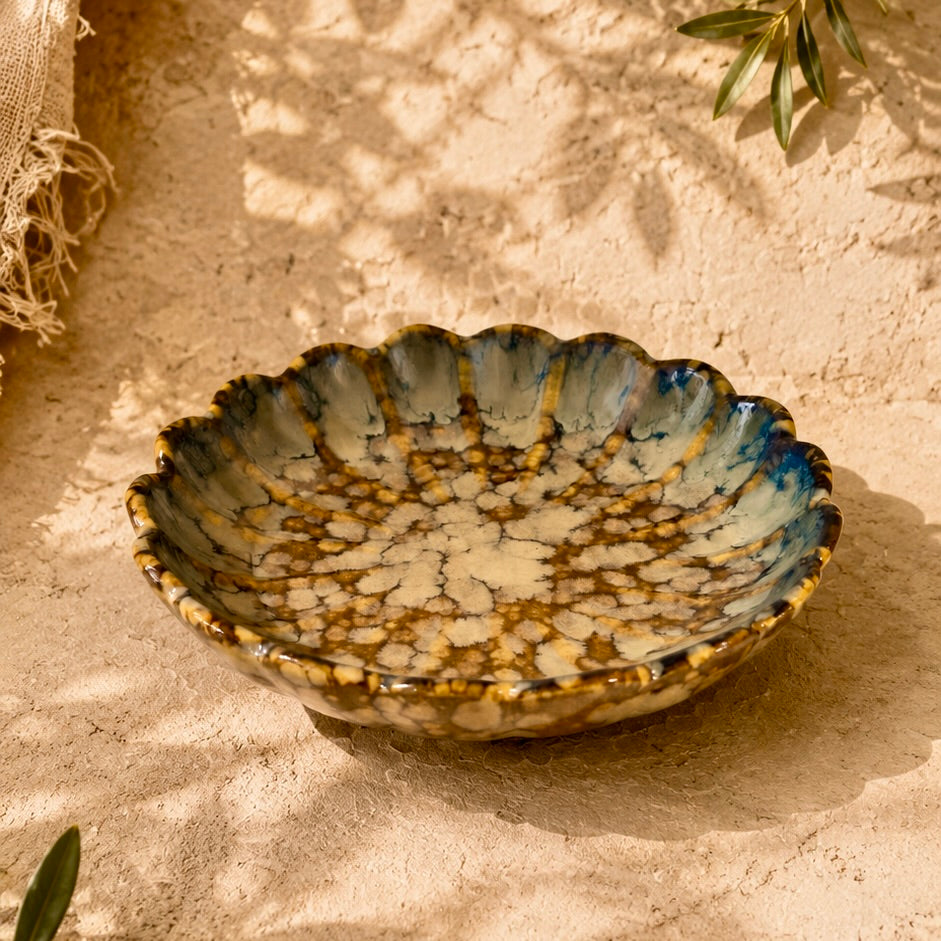 Hazel Studio Pottery Scalloped Plate or Trinket Dish