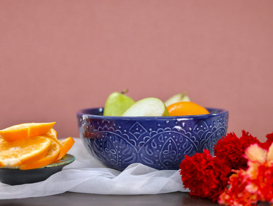 Blue Renee Studio Pottery Serving Bowl Large