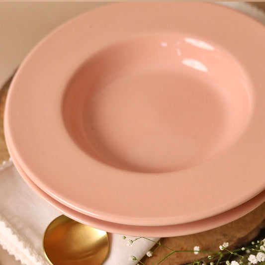 Pink Gigi Pasta Plate Large