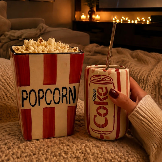 Diet Coke Sipper and Popcorn Tub - Movie Night Must Have