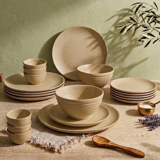 Sienna Sands Studio Pottery Dinner Set for 6 - 20 pieces