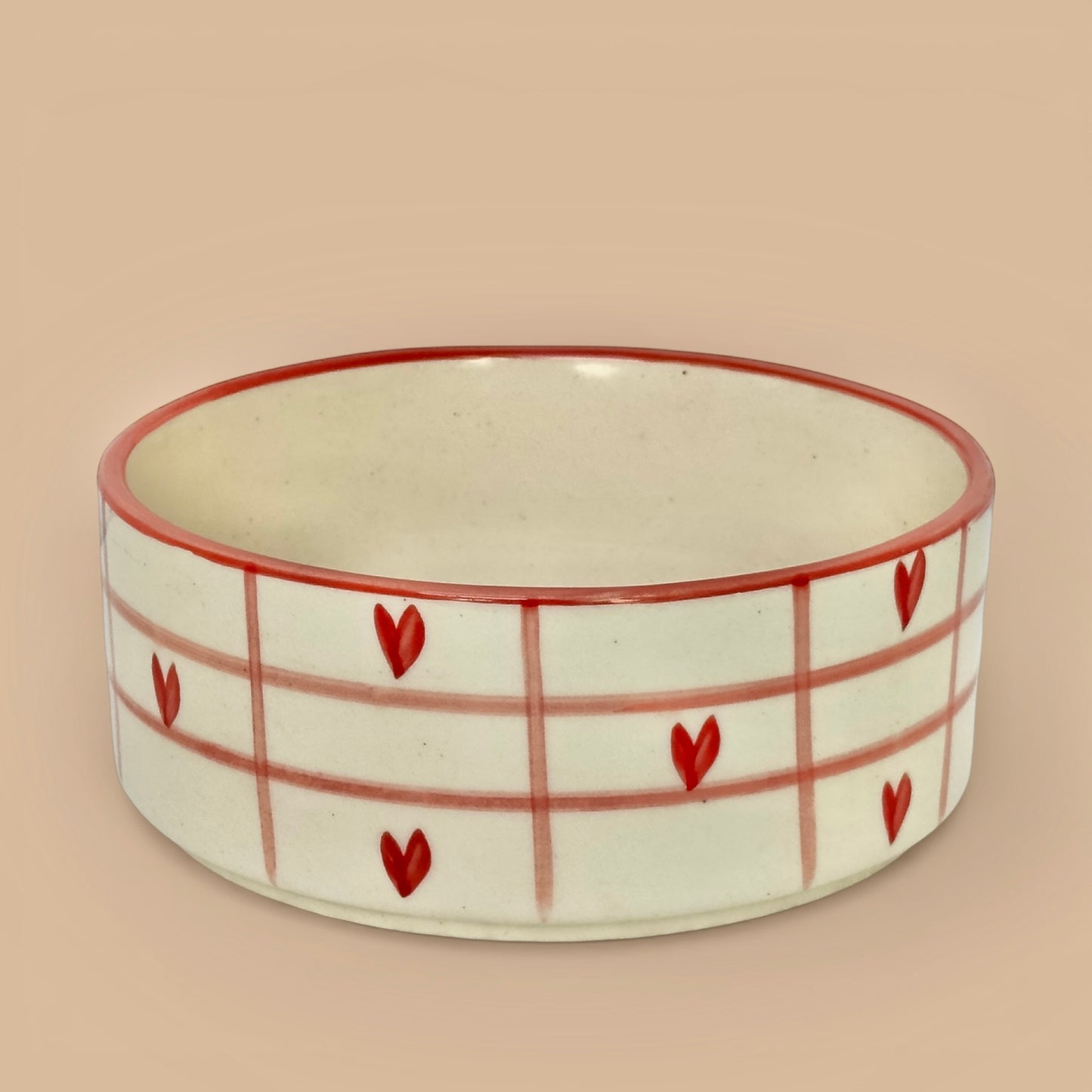 Beating Heart Handpainted Flat Bowl Large - Pack of one