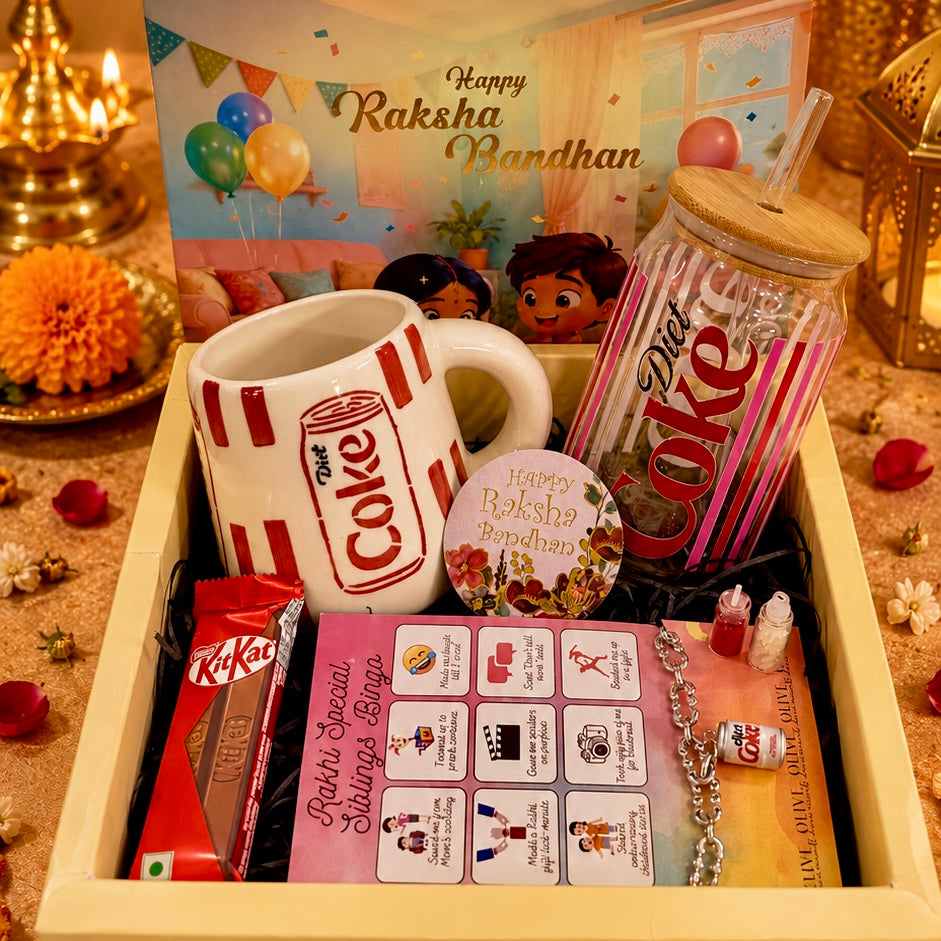 Rakhi Gift Hamper - Diet Coke Lover Bro