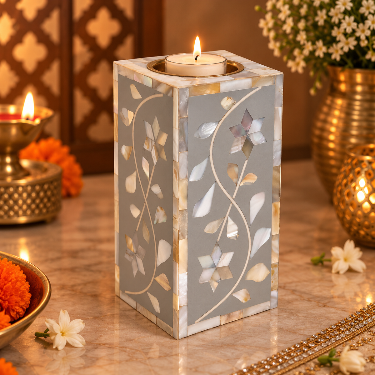 Sitara Aura Candle Stands