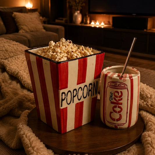 Diet Coke Sipper and Popcorn Tub - Movie Night Must Have