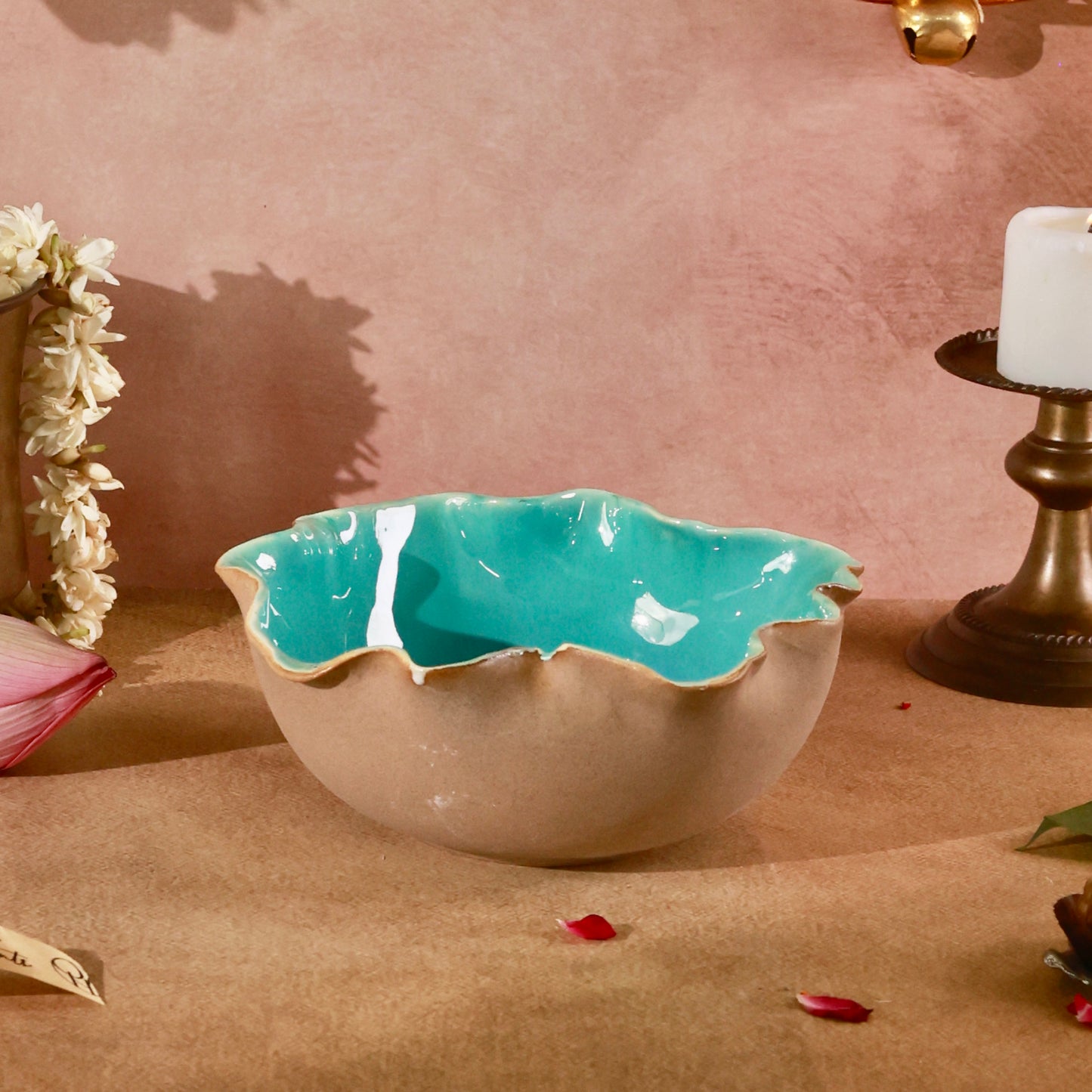 Ocean Whisper Studio Pottery Serving Bowl