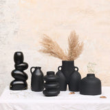 Marhaba Set of 5 Black Vases - Elegant Decor for the modern home