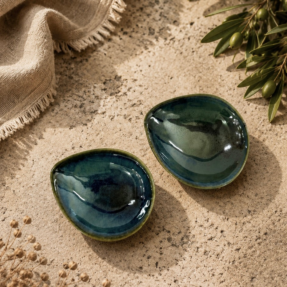 Veda Teardrop Mini Tapas Bowls - Set of 2