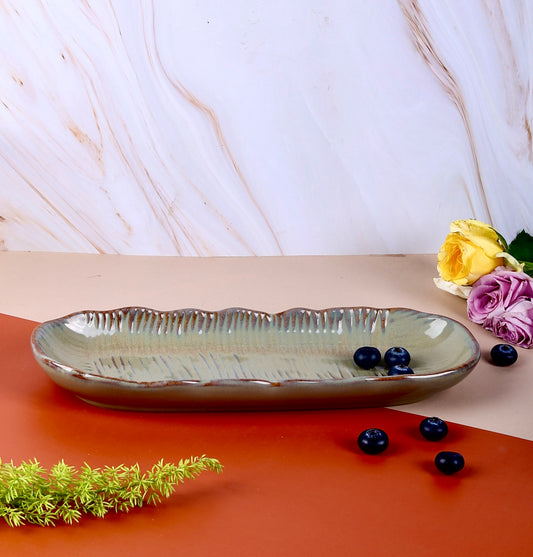 Earthy Ritual Studio Pottery Boat Platter