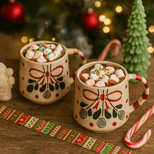 Merry Moments Stoneware Mug - Set of 2