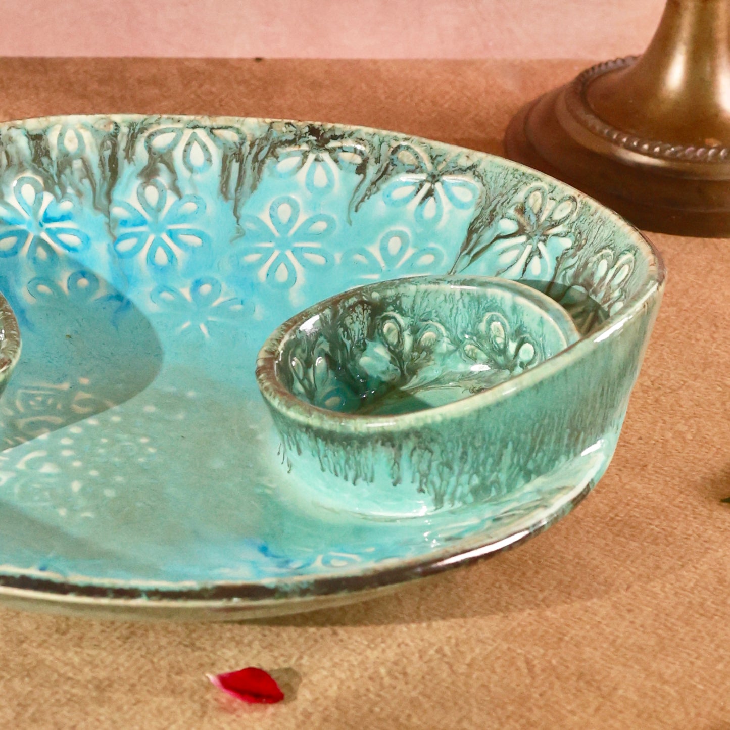 Mayara Studio Pottery Chip and Dip Platter Large