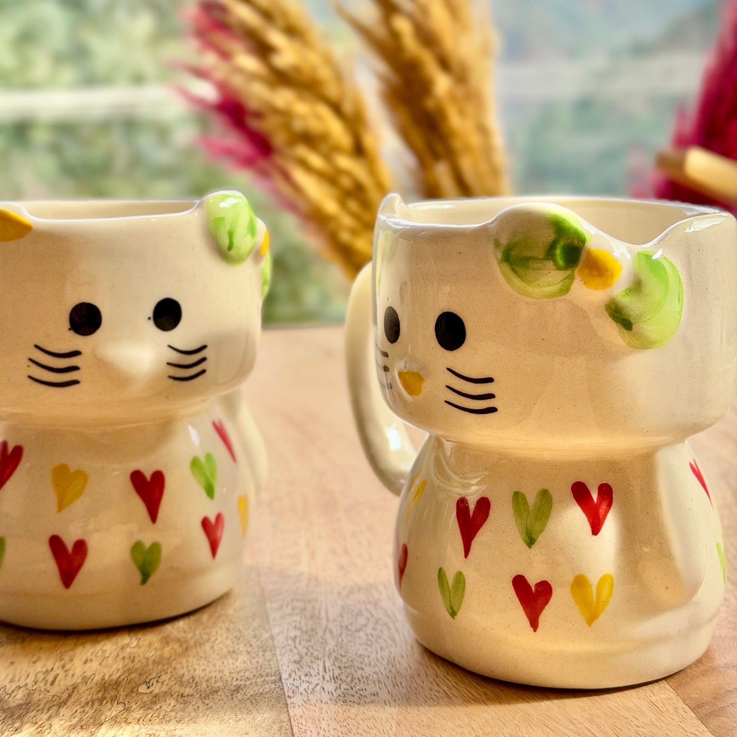 Snuggle Kitty Mugs - Set of 2