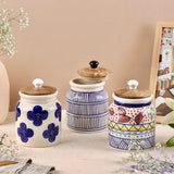 Handpainted Airtight Ceramic Jars