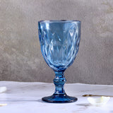 Theo Crystal Elegant Wine Glasses Blue