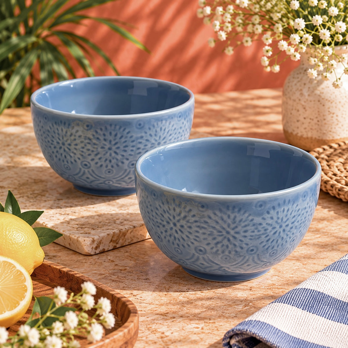 Baarish Blue Meal or Noodle Bowl - Pack of one