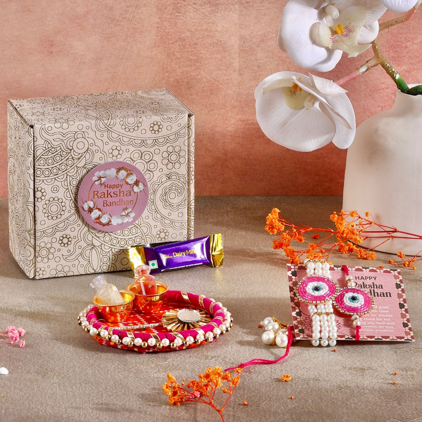 Mini Rakhi Gift Hamper - Eyeconic Bond for Bhaiya Bhabhi