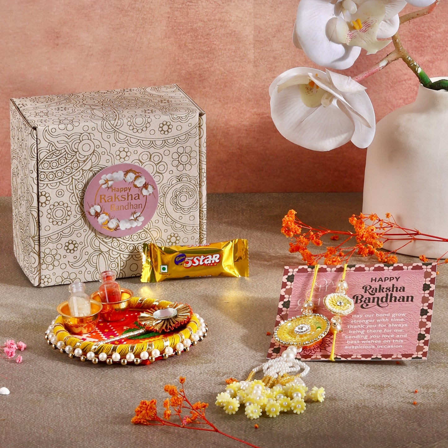 Mini Rakhi Gift Hamper - Sibling Affection for Bhaiya Bhabhi