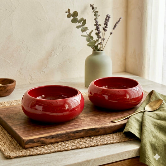 Red Gigi Curvy Snack Bowls - Pack of one
