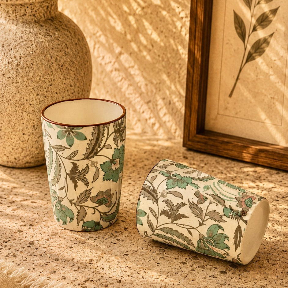 Phool Bagh Glasses - Set of 2