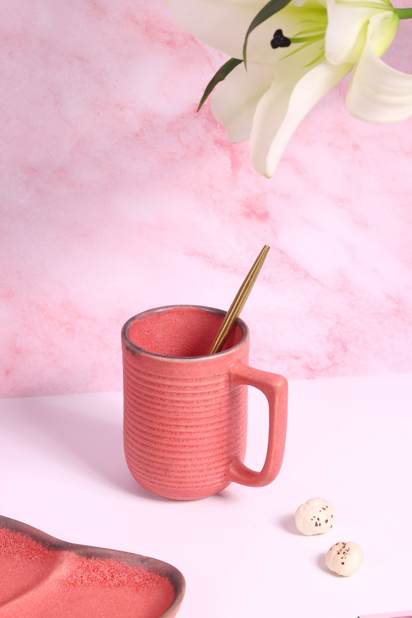 Mug and Cookie Plate - Red