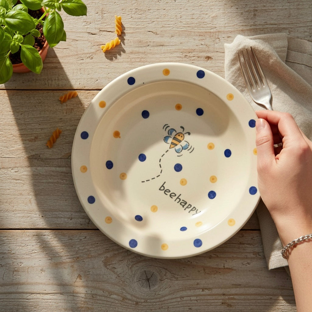 Bee Happy Pasta Plate