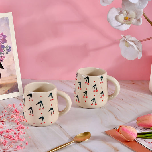 3D Cherry Pop Mugs - Set of 2