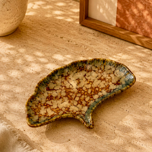Hazel Studio Pottery Fan Leaf Platter