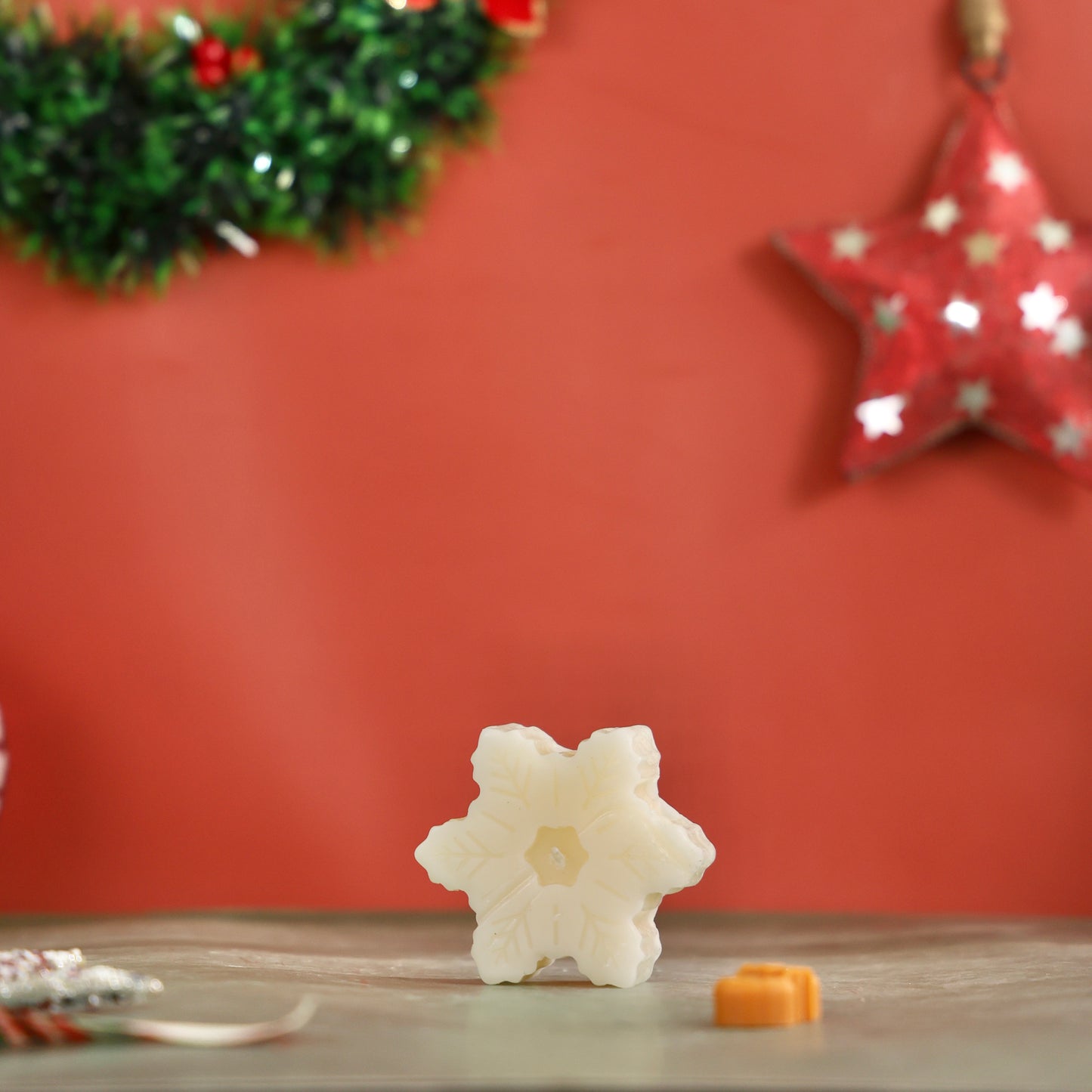 Christmas Snowflake Candle