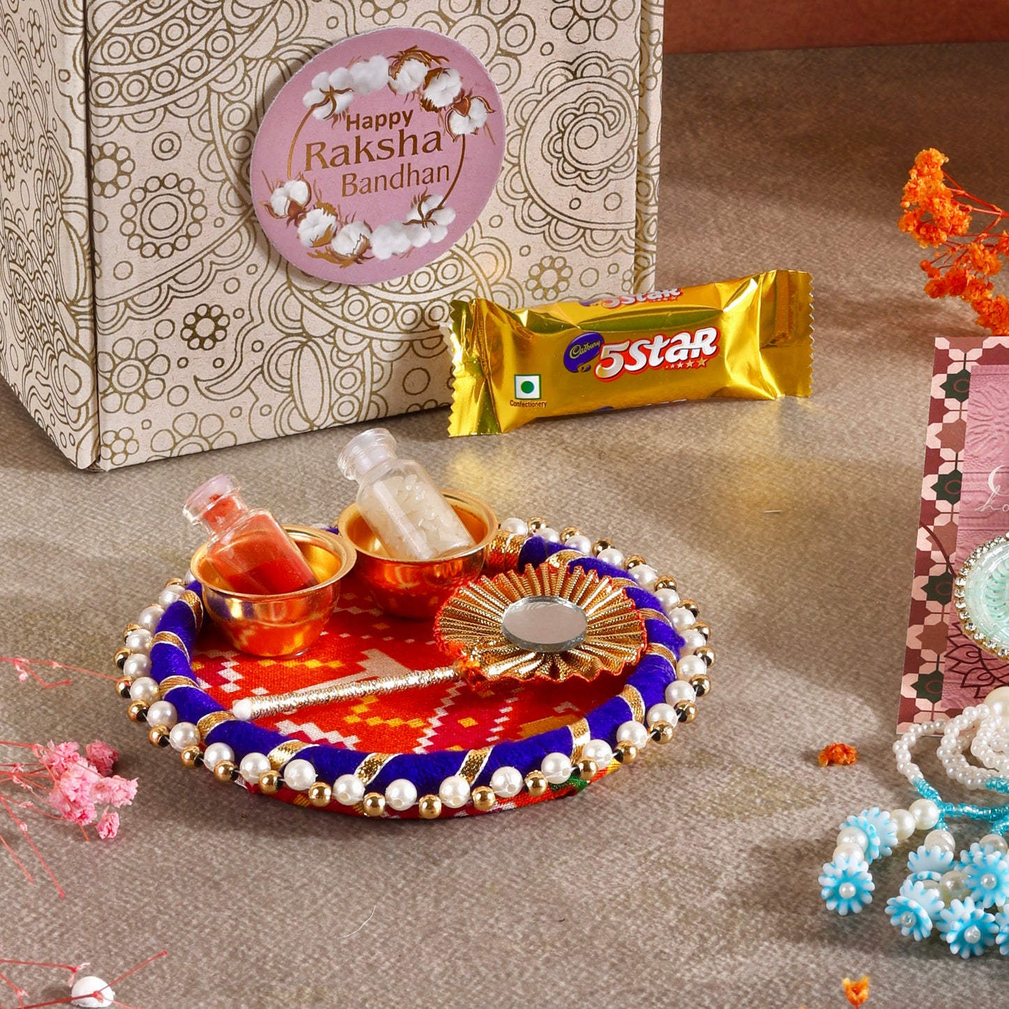 Mini Rakhi Gift Hamper - Sibling Affection for Bhaiya Bhabhi