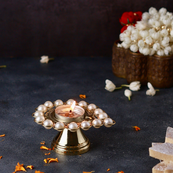 Auspicious Pearl Diya