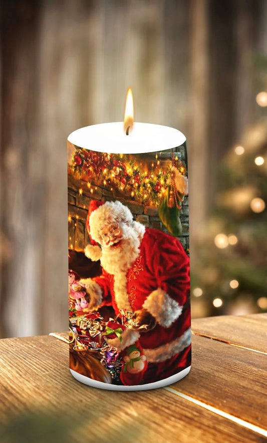 Christmas Glow Pillar Candle