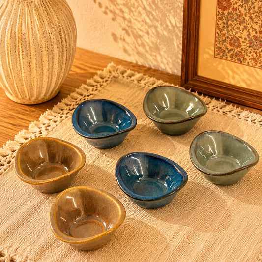 Set of 6 Tapas Oval Individual Serving Bowls