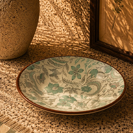 Muted Pastel Phool Bagh Pasta Plate Small - Pack of one