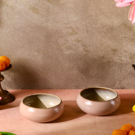Studio Pottery Curvy Snack Bowl - Set of 2