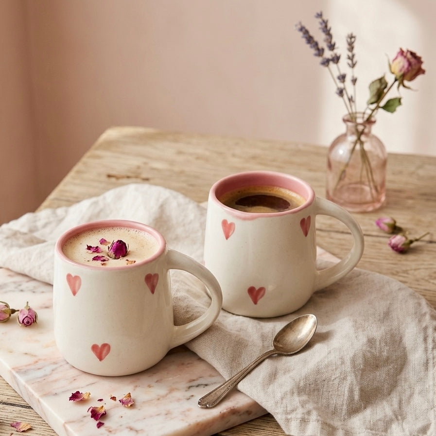 Irresistible Heart Mugs - Set of 2