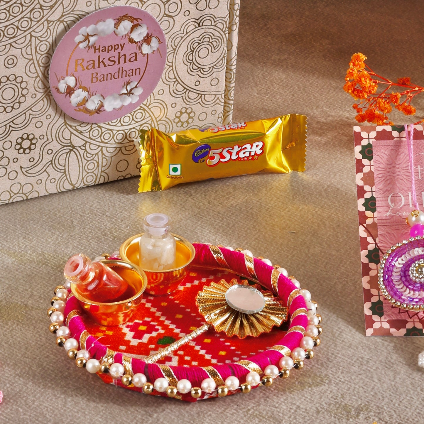 Mini Rakhi Gift Hamper - Sibling Affection for Bhaiya Bhabhi