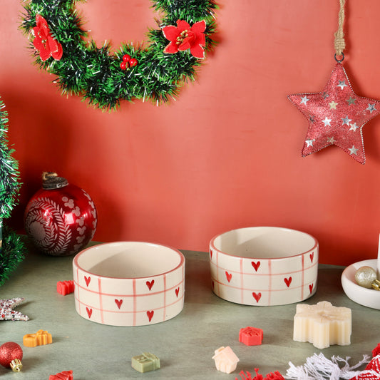 Beating Heart Handpainted Flat Bowl