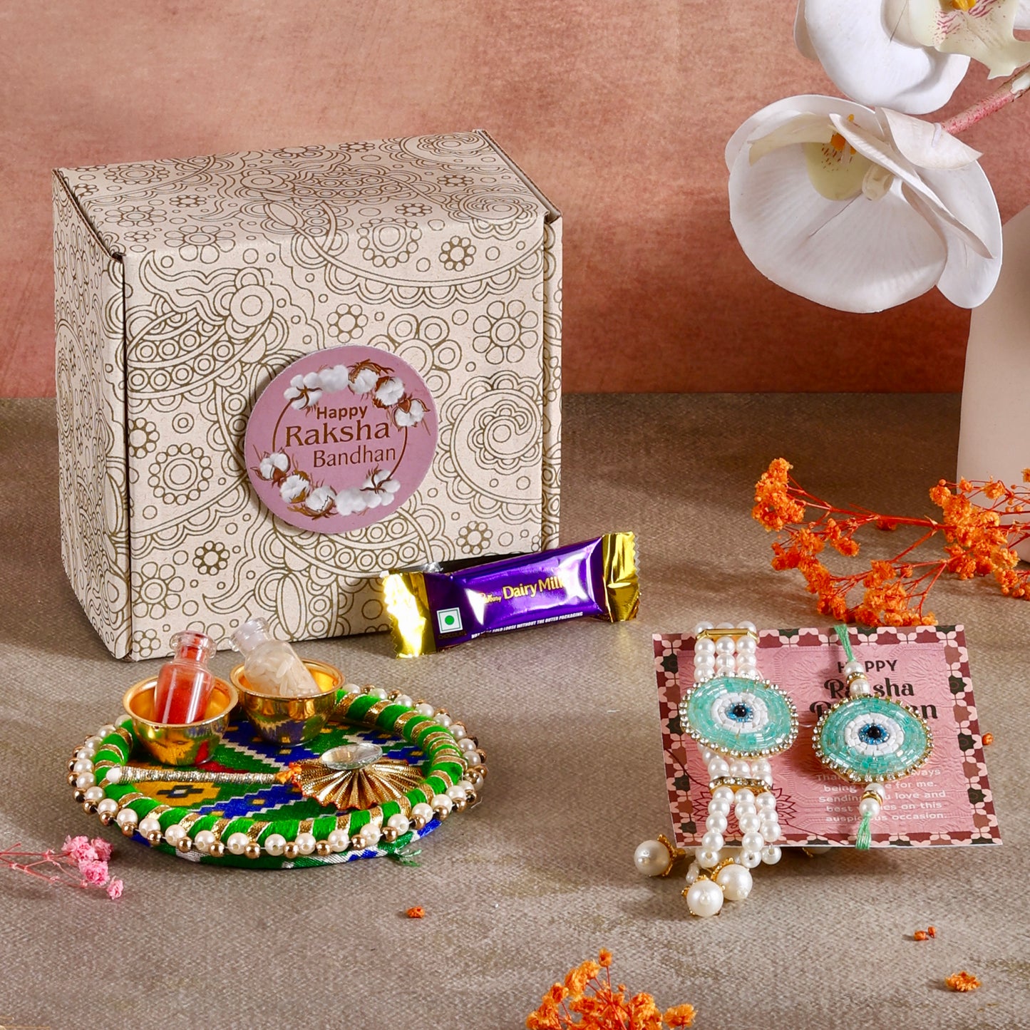 Mini Rakhi Gift Hamper - Eyeconic Bond for Bhaiya Bhabhi