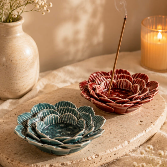 Incense stick or t-light flower holder