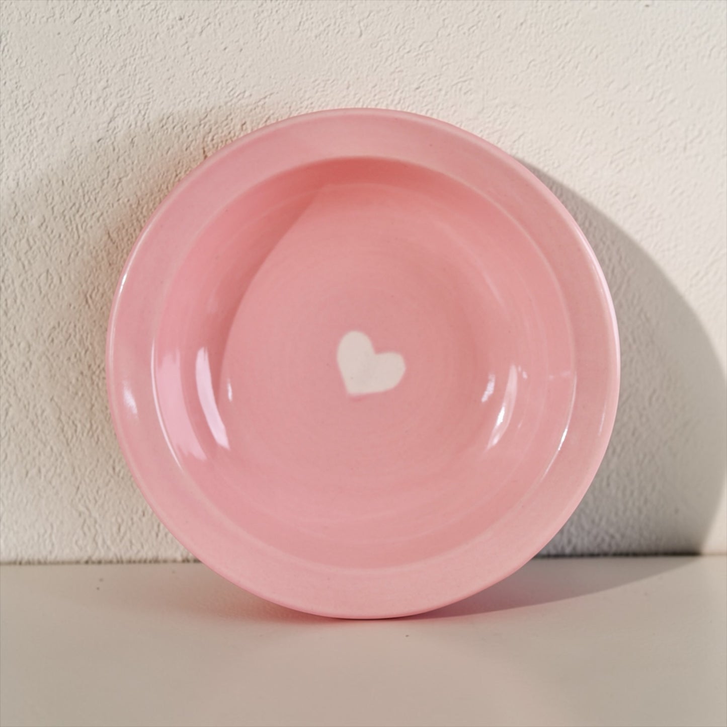 Pink Eternal Heart Pasta Plate