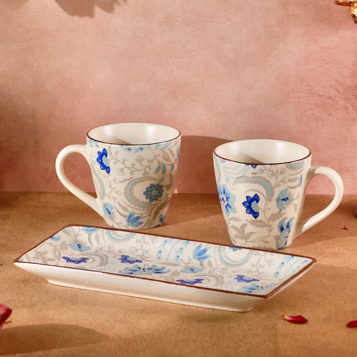 Indrani Bagh Tray and Mugs