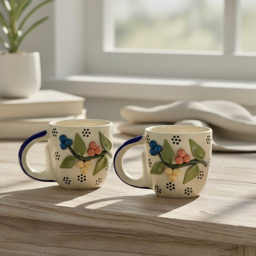 3D Berry Pop Mugs - Set of 2