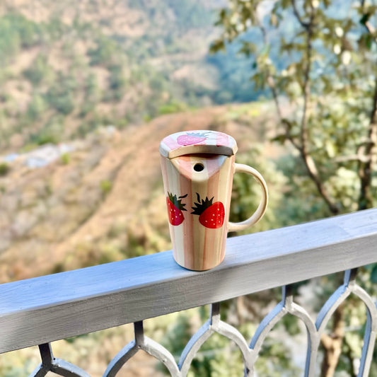 Strawberry Stripe Sipper