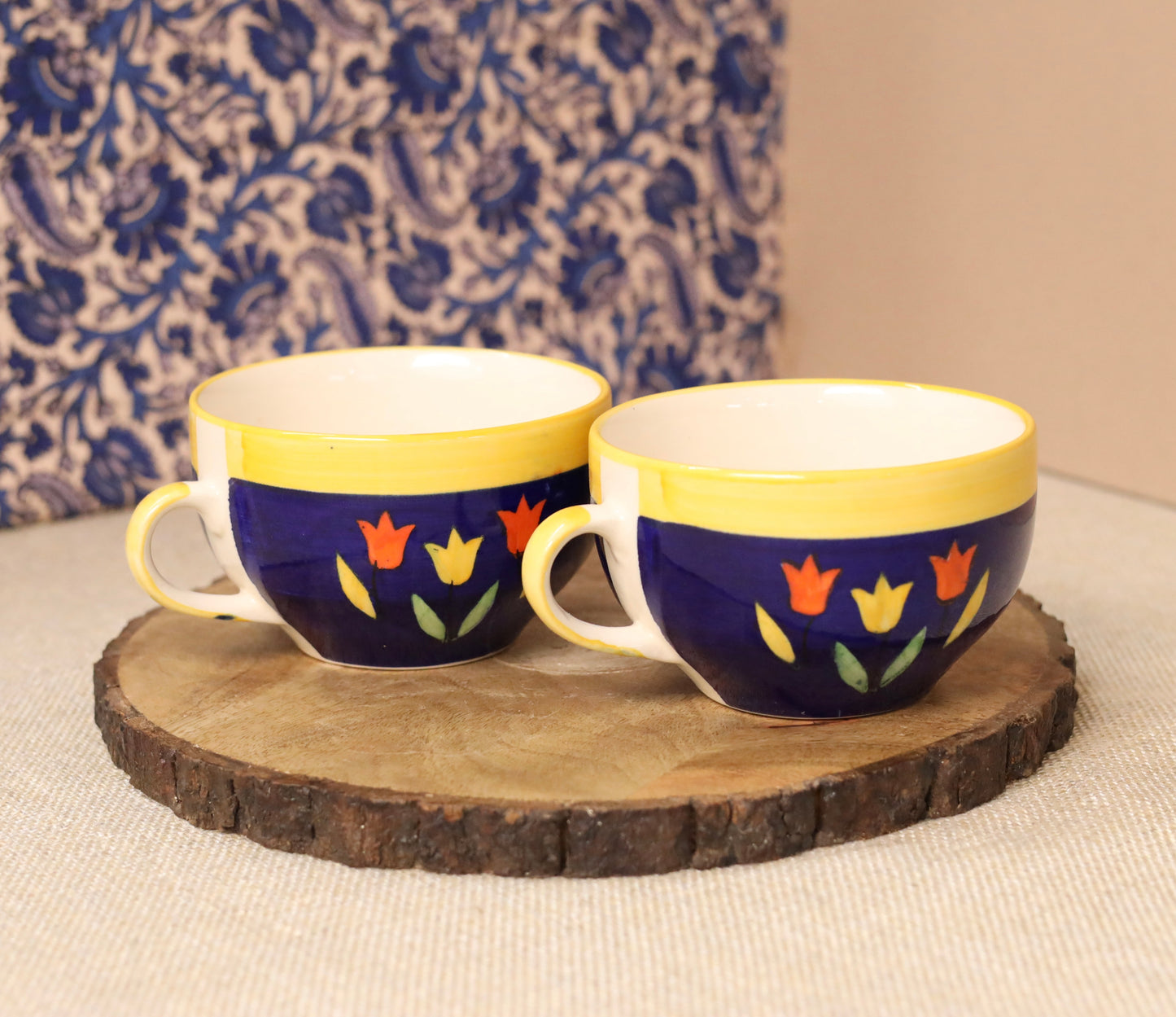 Bagh Handpainted Soup Mug - Set of 2